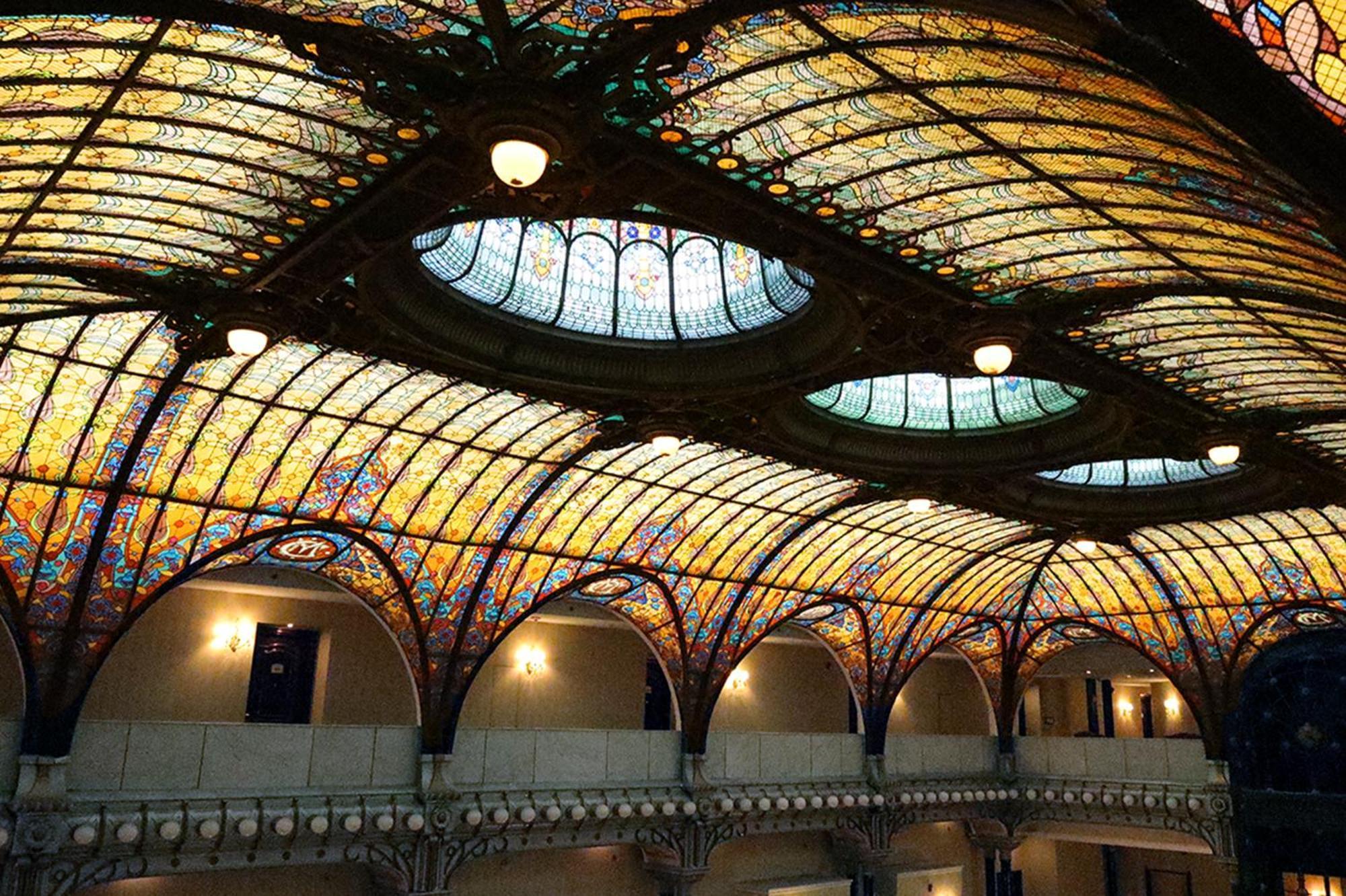 Gran Hotel Ciudad De Mexico Zocalo View Exterior photo The ceiling of the lobby
