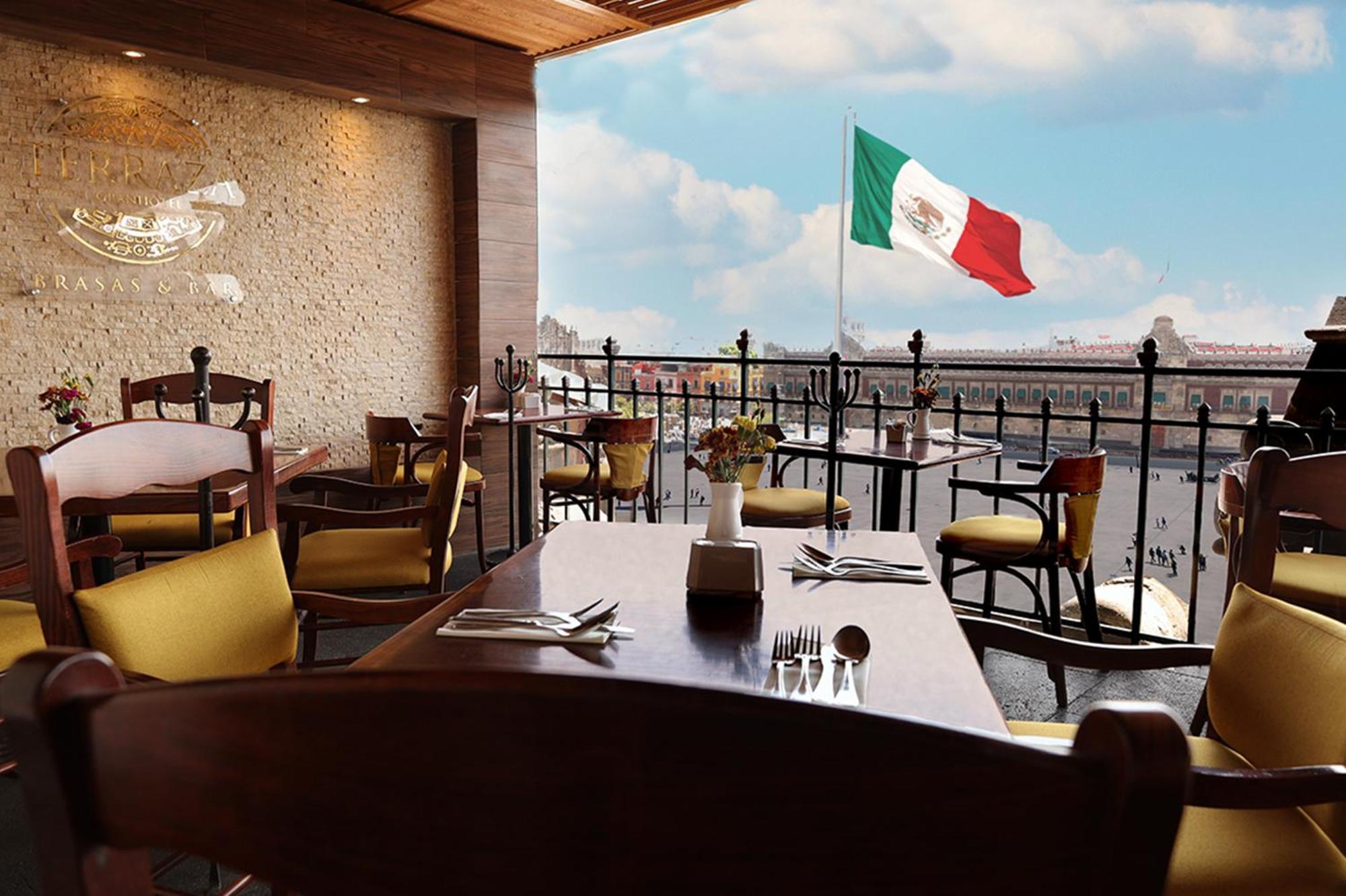 Gran Hotel Ciudad De Mexico Zocalo View Exterior photo Restaurant in the hotel